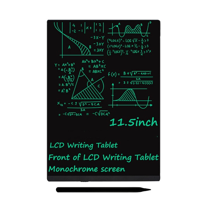 Tableta de scris si desenat Techone® 115A, 11.5 inch, LCD, stilou si suport magnetic, negru