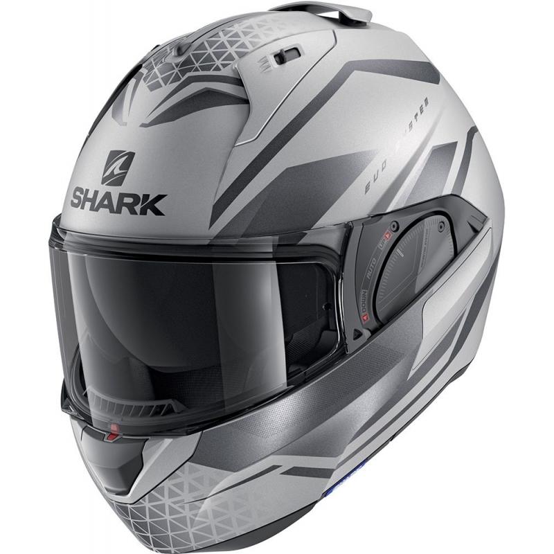 Casca moto SHARK EVO-ES YARI MAT SILVER/ANTHRACITE/BLACK S