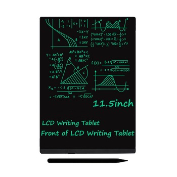 Tableta de desenat color dubla Techone® 115B, 9.5 inch, LCD, ecran dublu, stilou si suport magnetic, negru Tableta de desenat color dubla Techone® 115B, 9.5 inch, LCD, ecran dublu, stilou si suport magnetic, negru