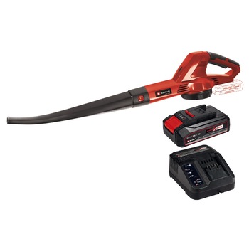 Suflanta de frunze Einhell Power-X-Change GE-CL 18 Li - Kit, 210 km/h, livrat cu incarcator rapid si acumulator de 2.5 Ah Suflanta de frunze Einhell Power-X-Change GE-CL 18 Li - Kit, 210 km/h, livrat cu incarcator rapid si acumulator de 2.5 Ah