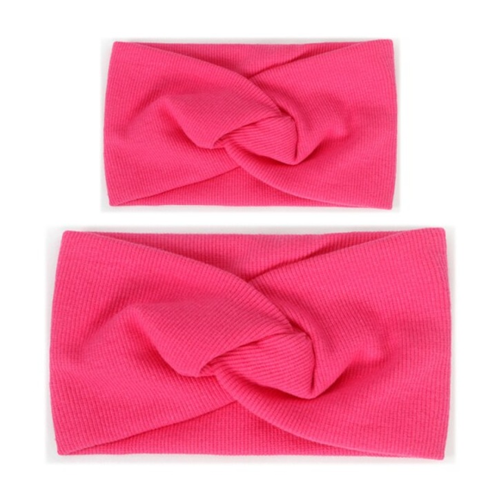 Set Bentite impletite mama fiica Roz Inchis