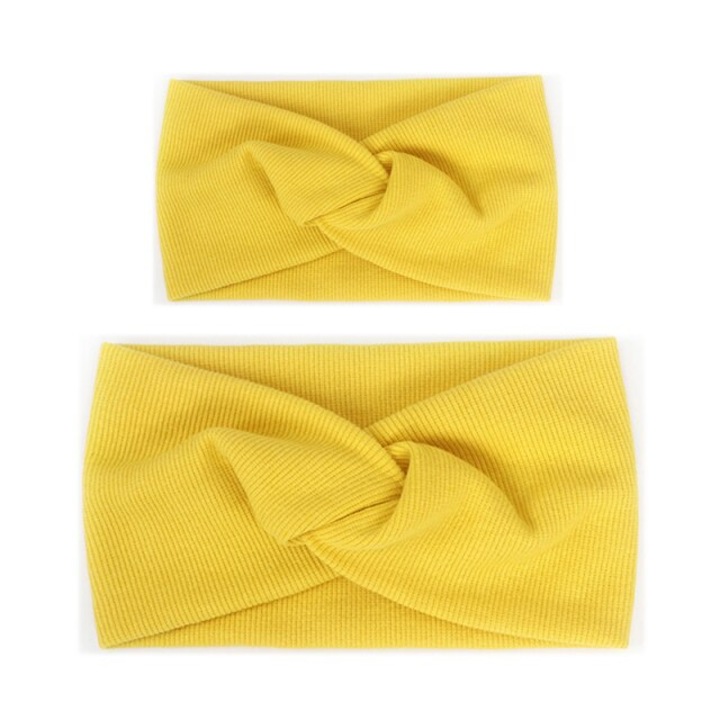 Set Bentite impletite mama fiica Galben