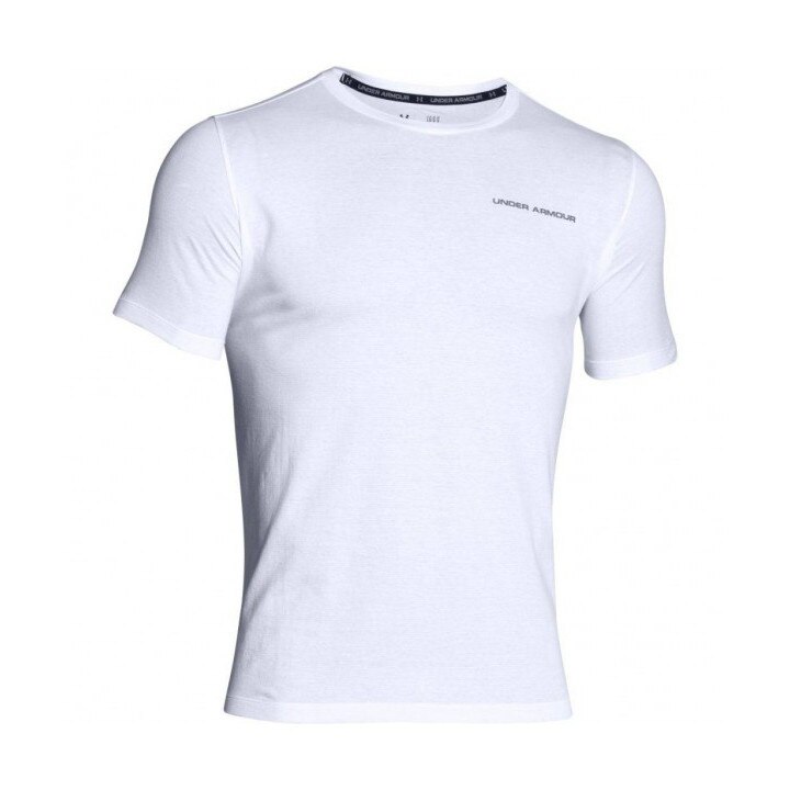 Tricou sport barbati Charged SS, Under Armour, Bumbac, Alb, S