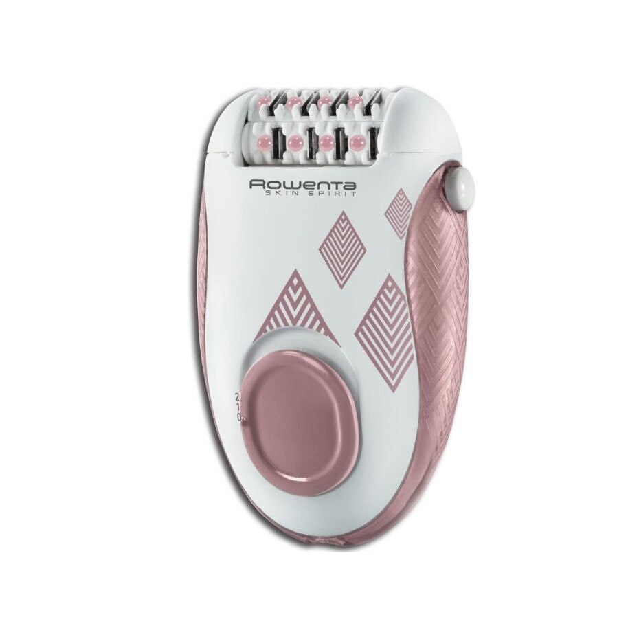 Epilator Rowenta Skin Spirit EP2900F1, 24 pense, 2 viteze, 2 accesorii, Roz