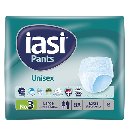Pantaloni elastici pentru incontinenta Iasi Pants Unisex, Marime L, 14 buc