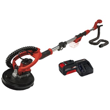 Slefuitor gips-carton fara fir Einhell Power X-Change TE-DW 18/225 Li - Kit, 18 V, 1200 RPM, diametru 225 mm, lungime 1,65 m, livrat cu incarcator rapid si acumulator de 4.0 Ah Slefuitor gips-carton fara fir Einhell Power X-Change TE-DW 18/225 Li - Kit, 18 V, 1200 RPM, diametru 225 mm, lungime 1,65 m, livrat cu incarcator rapid si acumulator de 4.0 Ah