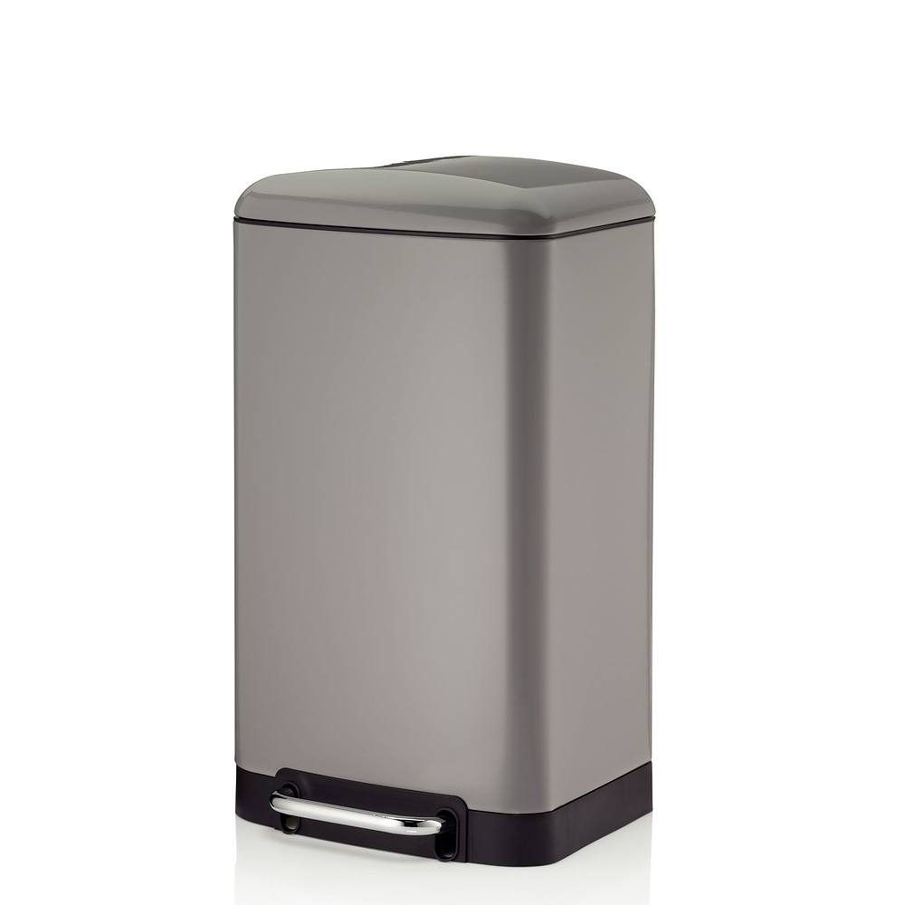 Cos de gunoi, Davino, Cu pedala, Kela, 30 l, Gri