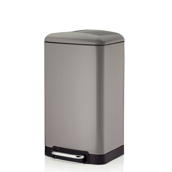 Cos de gunoi, Davino, Cu pedala, Kela, 30 l, Gri Cos de gunoi, Davino, Cu pedala, Kela, 30 l, Gri