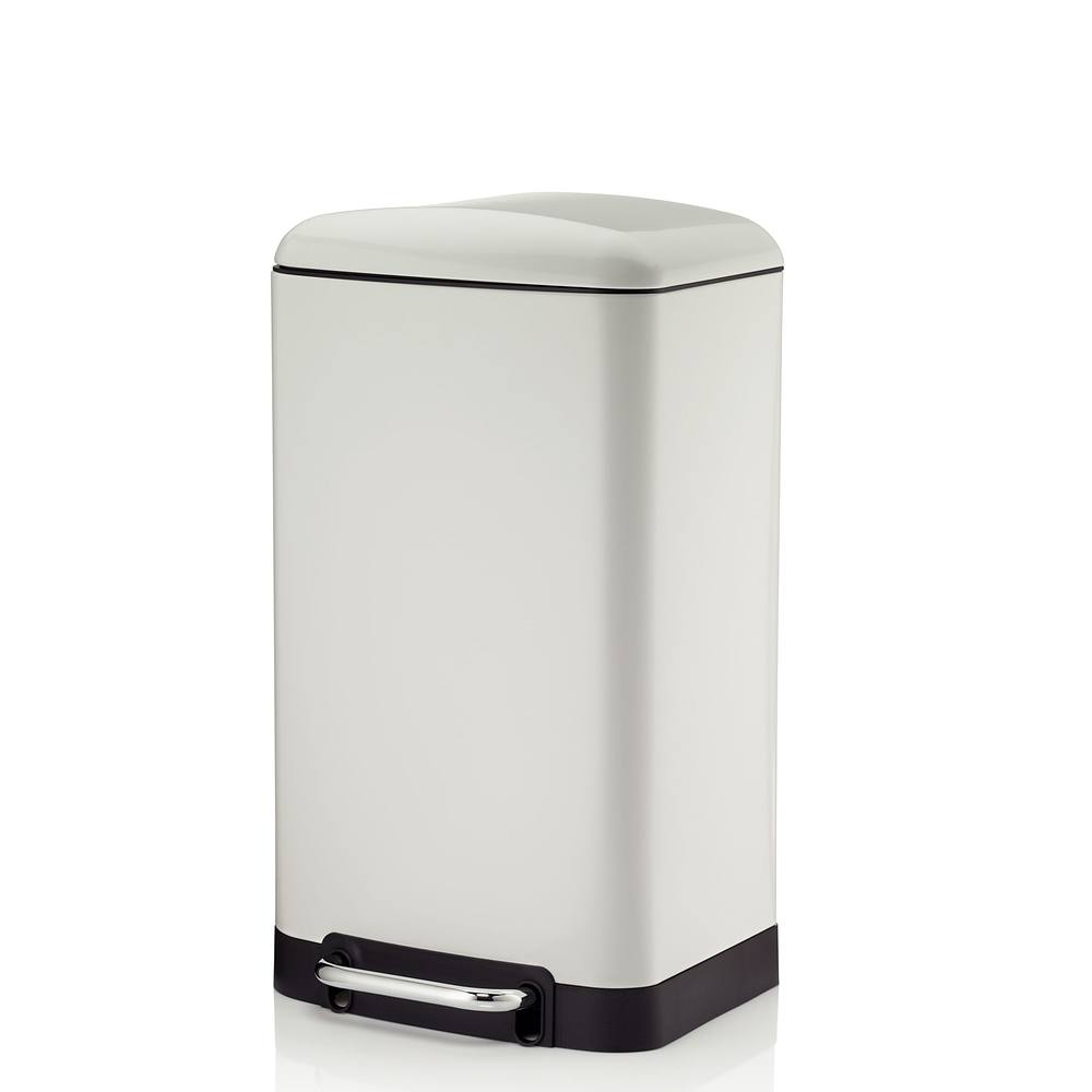 Cos de gunoi, Davino, Cu pedala, Kela, 30 l, Alb