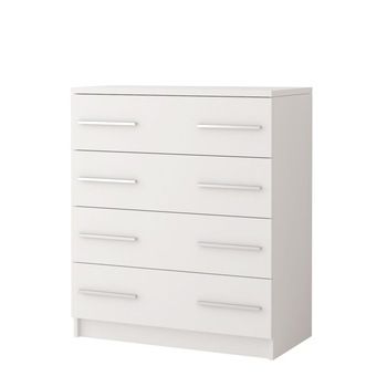 Comoda Tobi, alb, 80x93x40 cm, 4 sertare Comoda Tobi, alb, 80x93x40 cm, 4 sertare