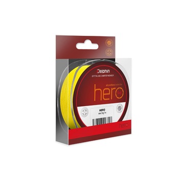 Fir Textil Model HERO 4 Culoare galben fluo Diametru 0,40mm Rezistenta 30,10kg Lungjme 117m Fir Textil Model HERO 4 Culoare galben fluo Diametru 0,40mm Rezistenta 30,10kg Lungjme 117m