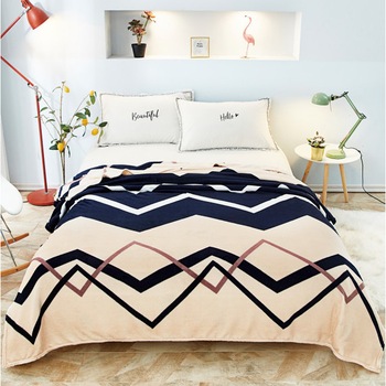 Patura cocolino moale, 200X220cm, pentru pat dublu, cu model, multicolor OMNP448 Patura cocolino moale, 200X220cm, pentru pat dublu, cu model, multicolor OMNP448