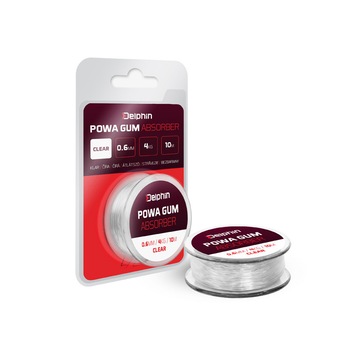Fir pescuit, Power gum Delphin, Model POWA GUM Absorber Culoare Clar Diametru 1.2mm Rezistenta 10kg Lungime 5m Fir pescuit, Power gum Delphin, Model POWA GUM Absorber Culoare Clar Diametru 1.2mm Rezistenta 10kg Lungime 5m