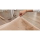 Covor Strado Rabbit 150x150, rotund moale de plus, Bej