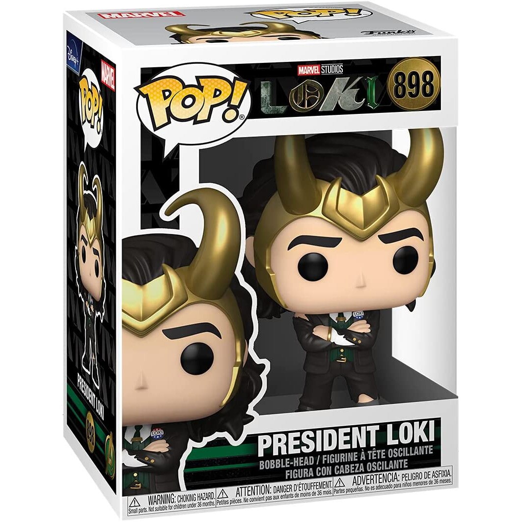 Figurina - Marvel Loki - President Loki, Negru, 9.5 cm