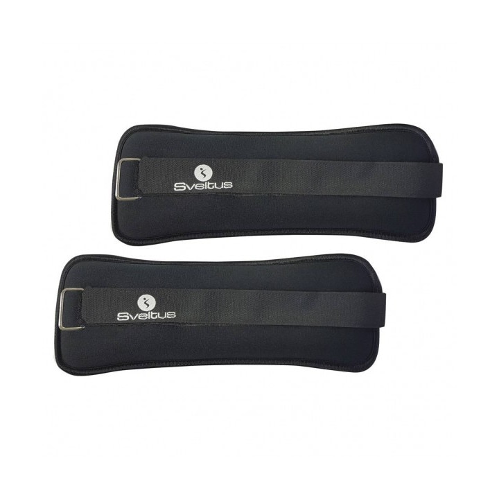 Greutati incheieturi Aqua Band, Sveltus, Negru, 0.5 kg