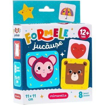 Joc educativ - Puzzle Mimorello - Formele jucause Joc educativ - Puzzle Mimorello - Formele jucause