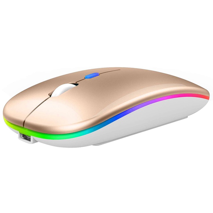 Безжична мишка, свързваща се, Bluetooth, злато