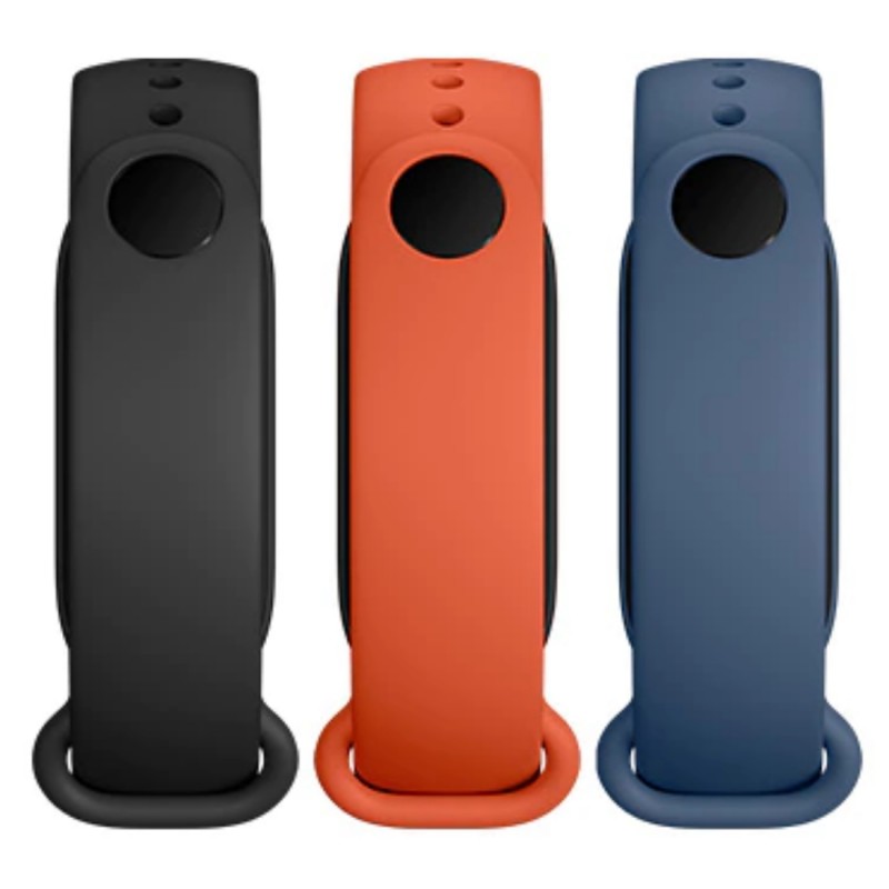 Set 3 bucati Curea Bratara Xiaomi Mi Smart Band 6 Negru/Portocaliu/Albastru