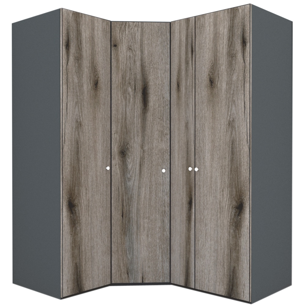 Dulap de Colt Genarom LEX Model A, Decor K366, 153-178 x 218 x 66 cm