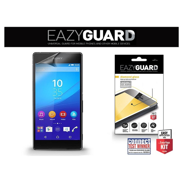 Sony Xperia Z3+ / Xperia Z4, Kijelzővédő fólia, Eazy Guard, Diamond Glass (Edzett gyémántüveg)