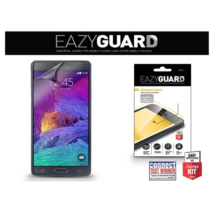 Samsung Galaxy Note 4 SM-N910C, Kijelzővédő fólia, Eazy Guard, Diamond Glass (Edzett gyémántüveg)
