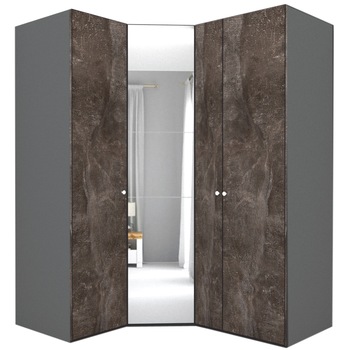 Dulap de Colt Genarom LEX Model A, Decor 4299 / Oglinda, 153-178 x 240 x 66 cm Dulap de Colt Genarom LEX Model A, Decor 4299 / Oglinda, 153-178 x 240 x 66 cm