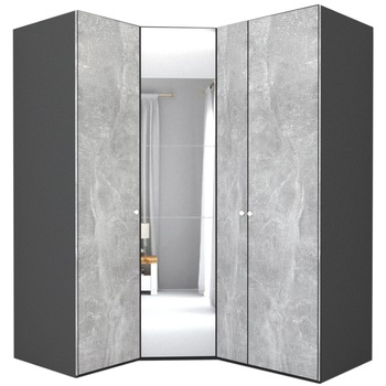 Dulap de Colt Genarom LEX Model A, Decor 4298 / Oglinda, 153-178 x 218 x 66 cm Dulap de Colt Genarom LEX Model A, Decor 4298 / Oglinda, 153-178 x 218 x 66 cm