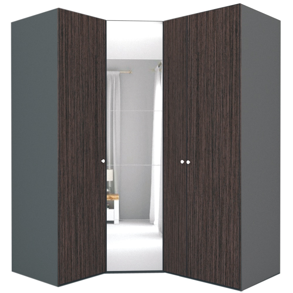 Dulap de Colt Genarom LEX Model A, Decor 8548 / Oglinda, 153-178 x 240 x 66 cm