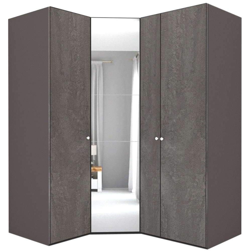 Dulap de Colt Genarom LEX Model A, Decor K352 / Oglinda, 153-178 x 218 x 66 cm