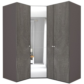 Dulap de Colt Genarom LEX Model A, Decor K352 / Oglinda, 153-178 x 218 x 66 cm Dulap de Colt Genarom LEX Model A, Decor K352 / Oglinda, 153-178 x 218 x 66 cm