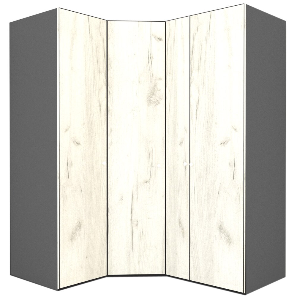 Dulap de Colt Genarom LEX Model A, Decor K001, 153-178 x 240 x 66 cm