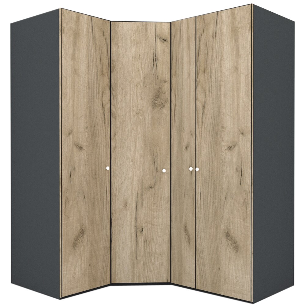 Dulap de Colt Genarom LEX Model A, Decor K002, 153-178 x 240 x 66 cm