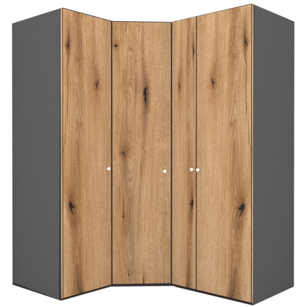 Dulap de Colt Genarom LEX Model A, Decor K365, 153-178 x 240 x 66 cm