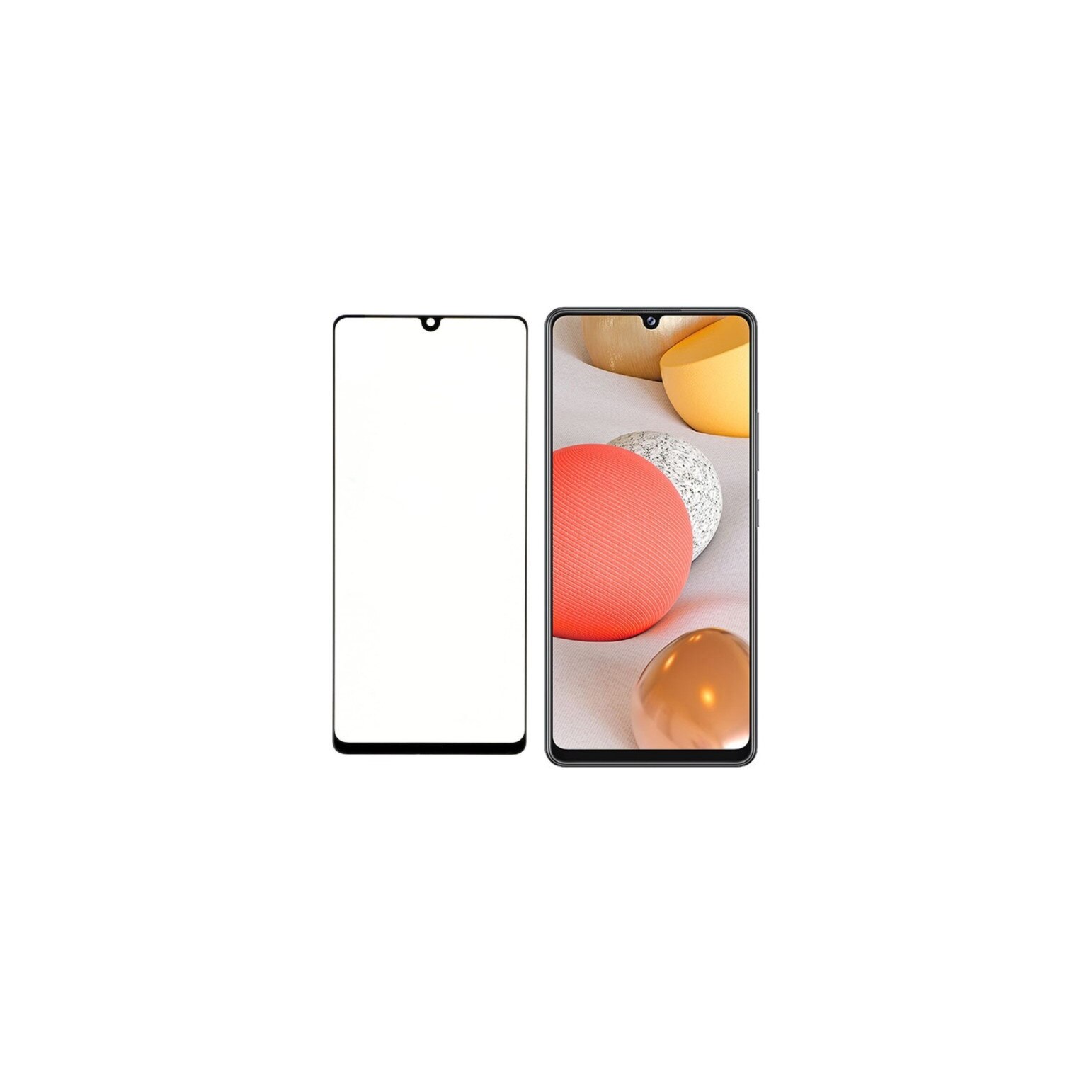Folie din sticla securizata, pentru Samsung Galaxy A51, Negru