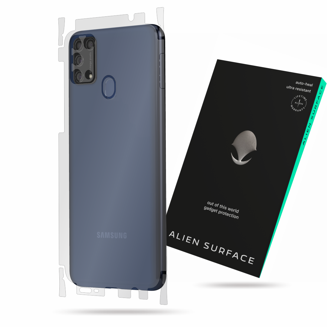 Folie Alien Surface, compatibila cu Samsung Galaxy M31, protectie spate, laterale