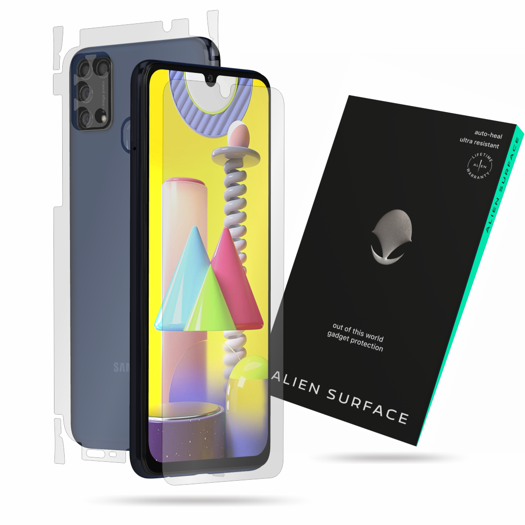 Folie Alien Surface, compatibila cu Samsung Galaxy M31, protectie ecran, spate, laterale
