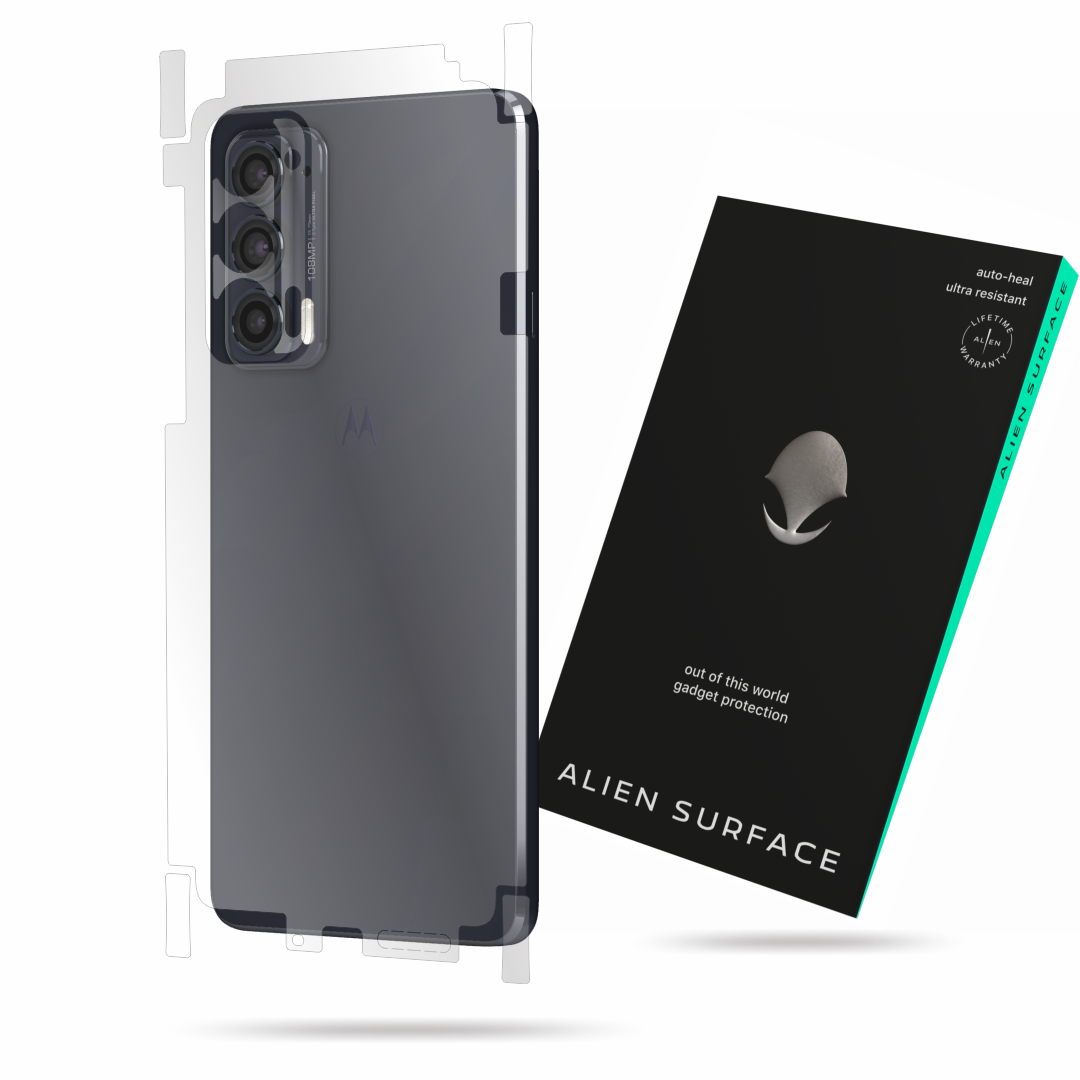 Folie Alien Surface, compatibila cu Motorola Edge 20, protectie spate, laterale