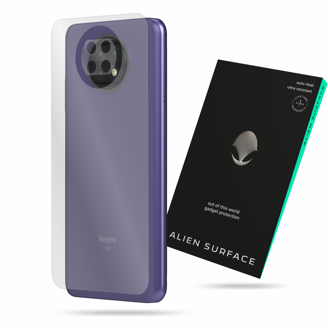 Folie Alien Surface, compatibila cu Xiaomi Redmi Note 9T, protectie spate, laterale