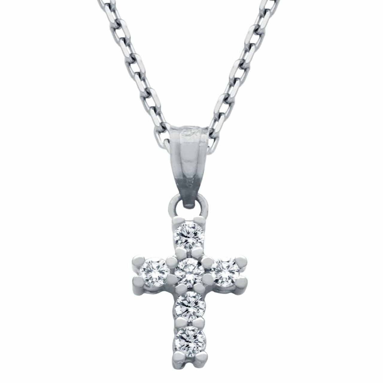 Colier argint cu Zirconiu, BeSpecial, CSX0183, placat cu rodiu