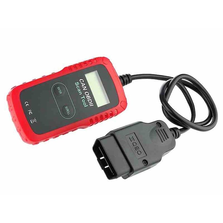 Скенер тестер за диагностика на автомобил Carmotion, OBD II EOBD, 58066 ...