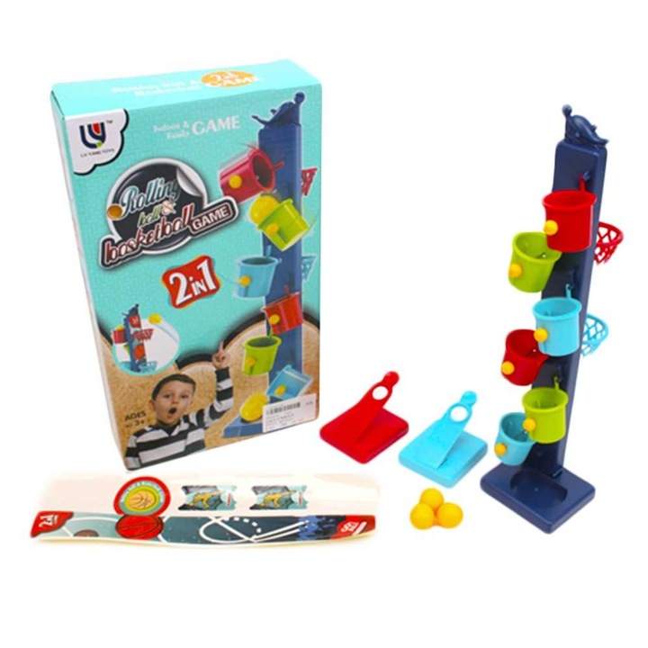 Joc 2 in 1 arunca la tinta, catapulte, Multicolor, 3 ani +