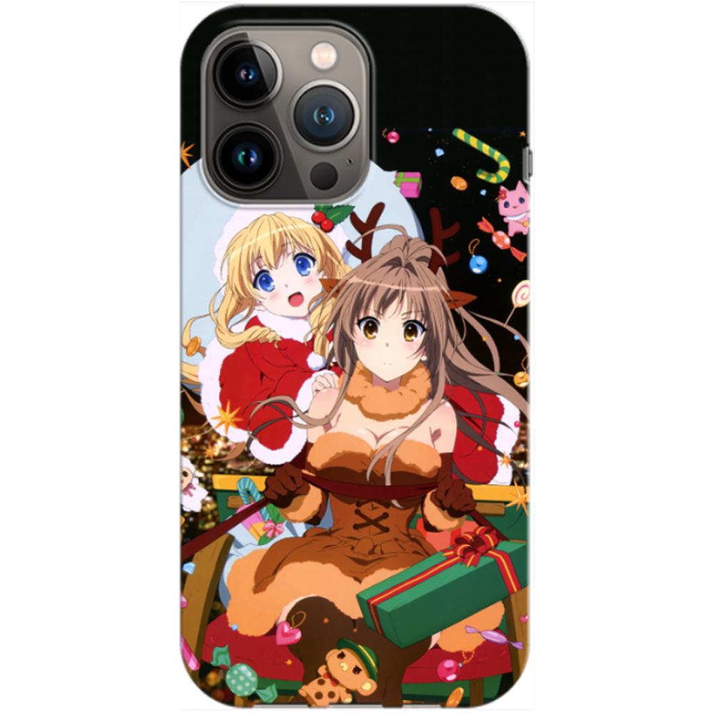 Husa craciun compatibila cu Apple iPhone 13 model Amagi Anime Christmas, Silicon, TPU, Viceversa