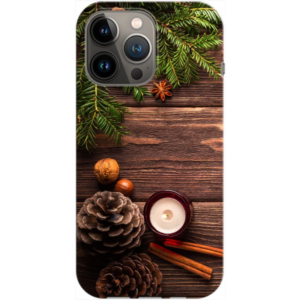 Husa craciun compatibila cu Apple iPhone 13 Pro model Christmas Candle, Silicon, TPU, Viceversa