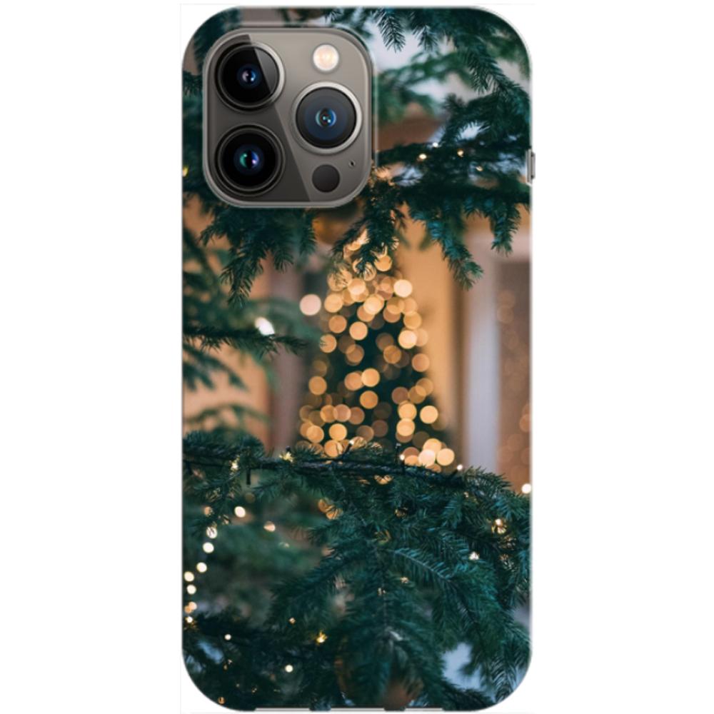 Husa craciun compatibila cu Apple iPhone 13 model Christmas tree branches, Silicon, TPU, Viceversa