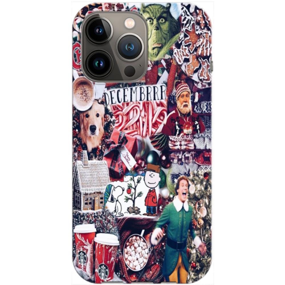 Husa craciun compatibila cu Apple iPhone 13 model December, Silicon, TPU, Viceversa