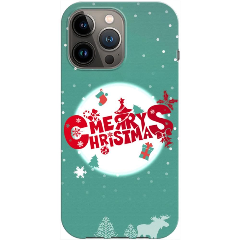 Husa craciun compatibila cu Apple iPhone 13 model Merry Christmas, Silicon, TPU, Viceversa