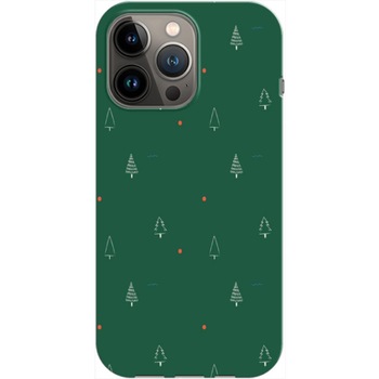 Husa craciun compatibila cu Apple iPhone 13 Mini model Green Wrapping Paper, Silicon, TPU, Viceversa Husa craciun compatibila cu Apple iPhone 13 Mini model Green Wrapping Paper, Silicon, TPU, Viceversa