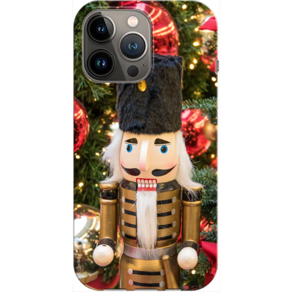 Husa craciun compatibila cu Apple iPhone 13 Mini model Nutcracker Doll, Silicon, TPU, Viceversa