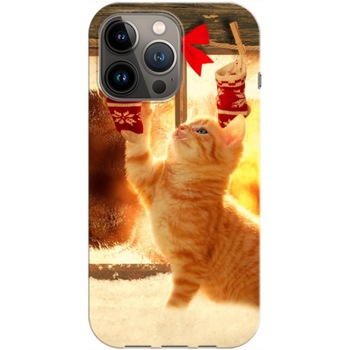 Husa craciun compatibila cu Apple iPhone 13 Pro Max model Waiting for Santa, Silicon, TPU, Viceversa Husa craciun compatibila cu Apple iPhone 13 Pro Max model Waiting for Santa, Silicon, TPU, Viceversa